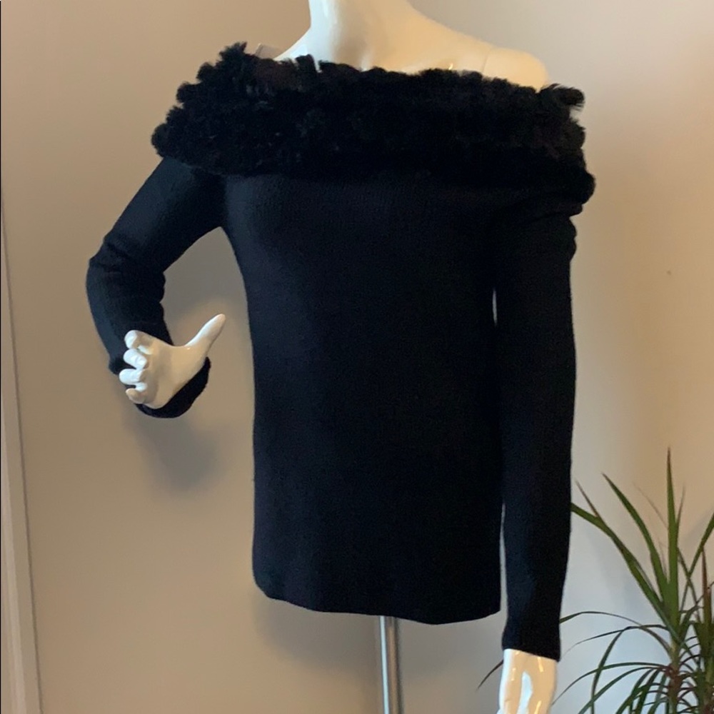 NWT Love token Faux fur top